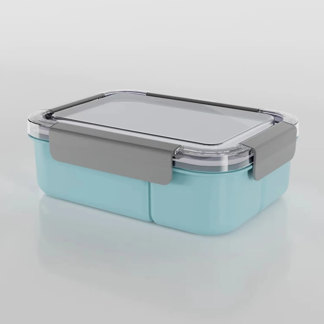 New Model 5 Compartment Food Bento Plastic Lunch Box Microwavable