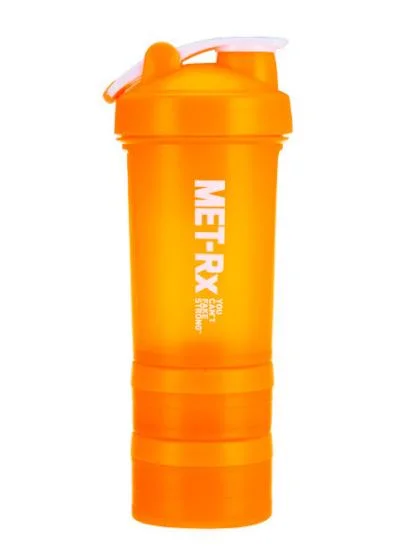 Sports Shaker Bottle with Mixer Ball, 3 in 1 Plastic Protein Shaker Bottle with Filter, 3 Layer Plastic Shaker Bottle, Sport Cup, Powder Cup, Gym Cup