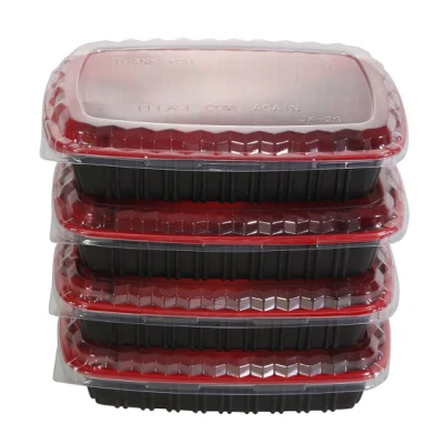 食事の準備用の長方形ランチボックス、深型プラスチック食品容器
